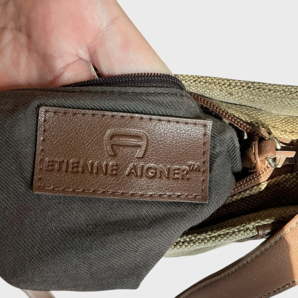 Etienne Aigner Monogram Shoulder Bag Purse Vintage